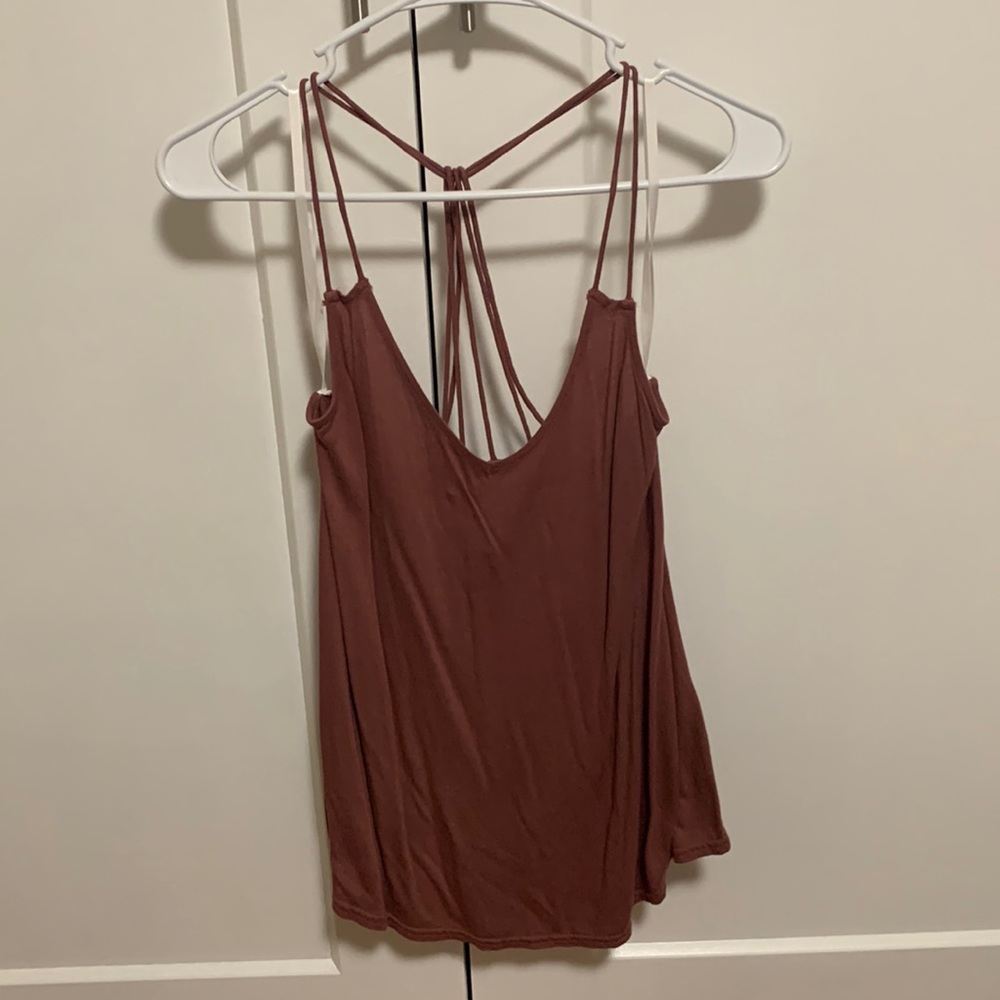 RVCA mauve tank top
